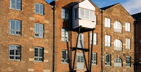 Exterior Rear View of 42 The Calls in Leeds