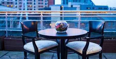 View of The Fletland Suite Balcony at 42 The Calls in Leeds